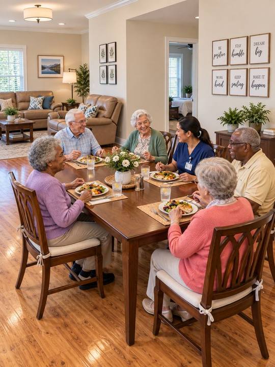 Dining room at Paradise Springs Baker Avenue