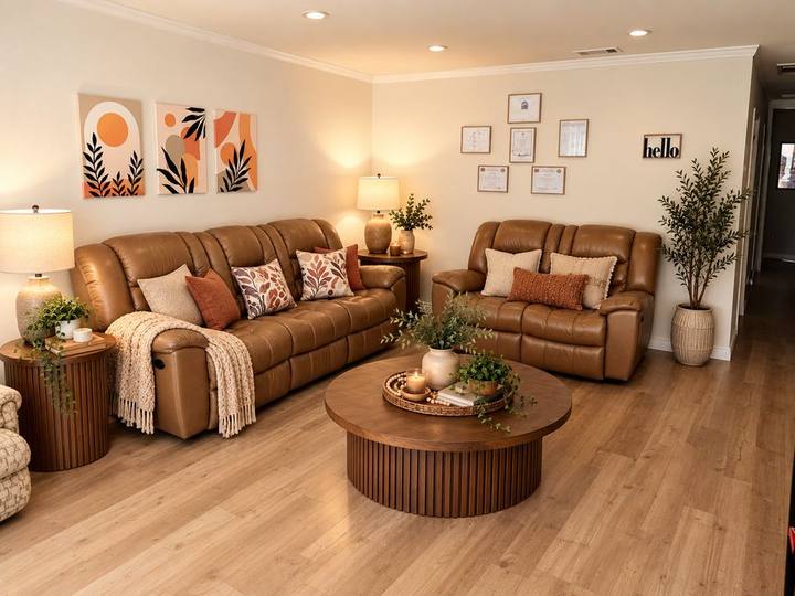 Living room at Paradise Springs Baker Avenue in Rancho Cucamonga, CA